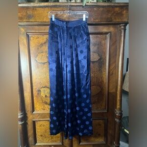 Paper London- Blue Polka Dot Trouser Pants. Size UK 8 or US 4